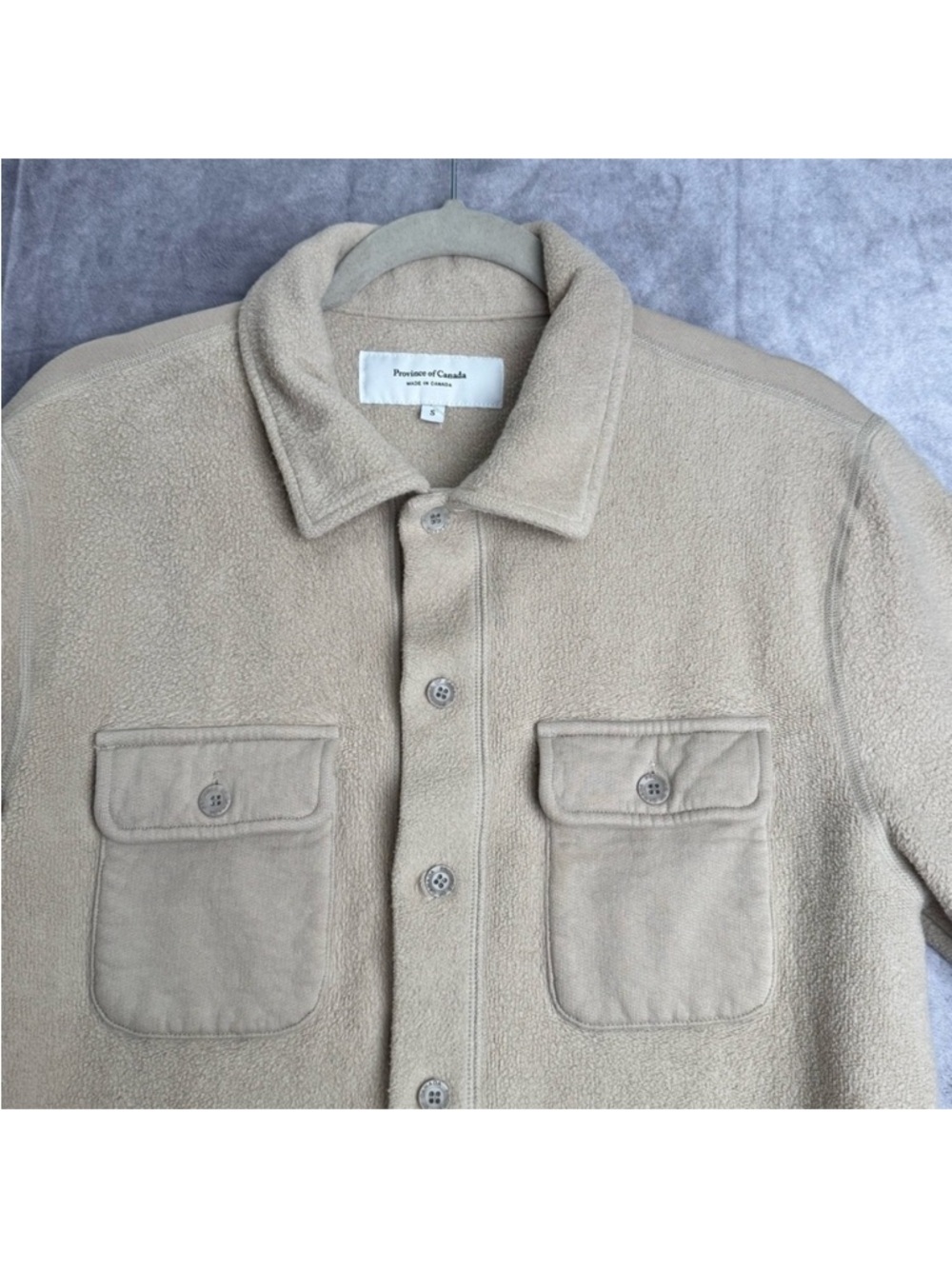 Province of Canada Reverse Cotton Fleece Jacket Quiet Luxury Minimalist S-M - Picture 8 of 8